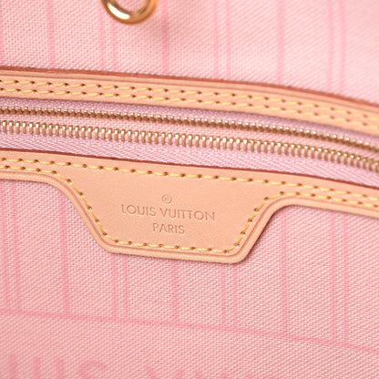 Louis Vuitton Damier Azur Neo Neverfull MM Rose Ballerine 6 of 9