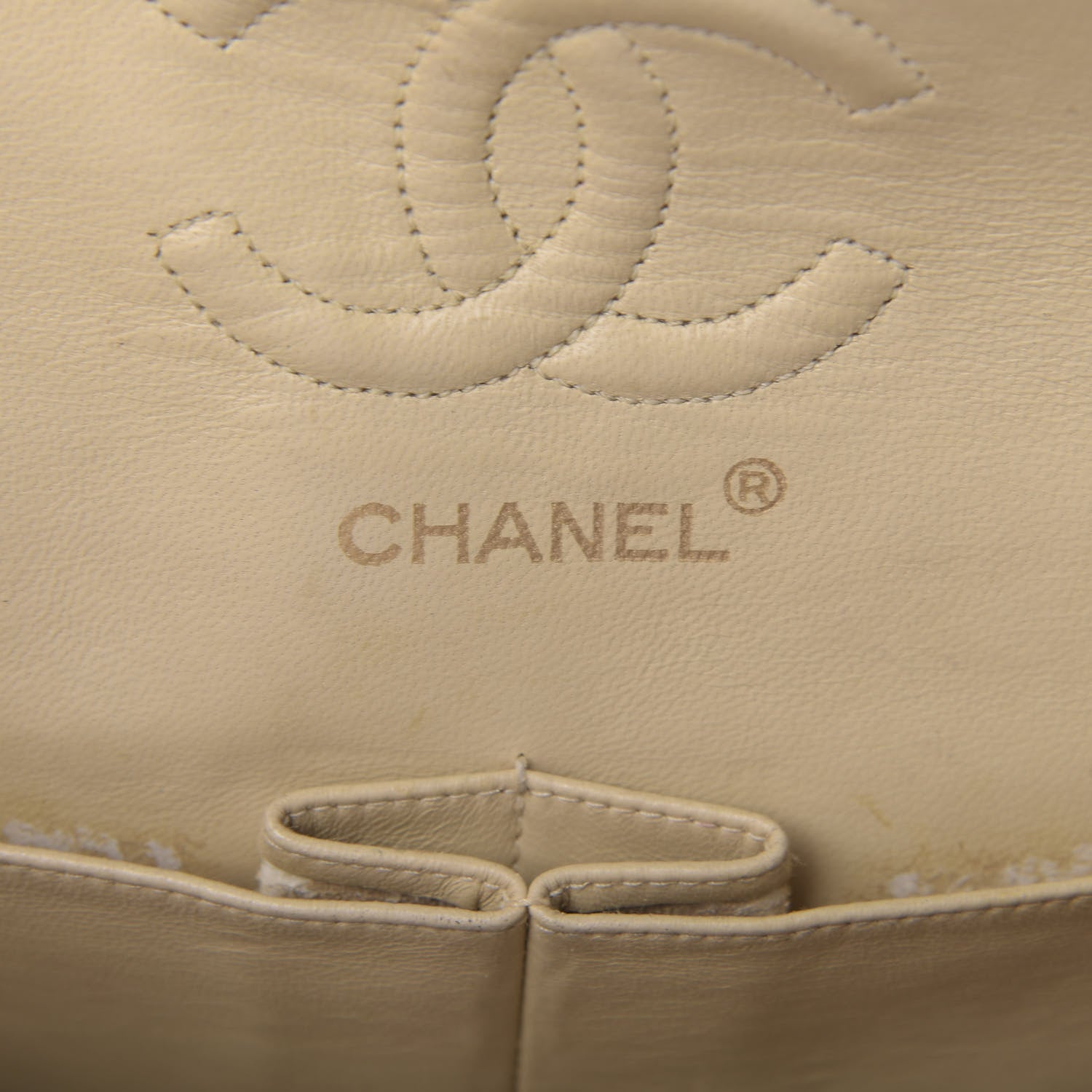 Chanel Lambskin Quilted Small Double Flap Beige 10 of 15