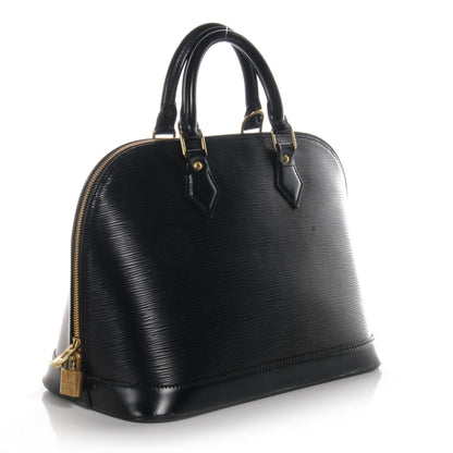Louis Vuitton Epi Alma PM Black 2 of 7