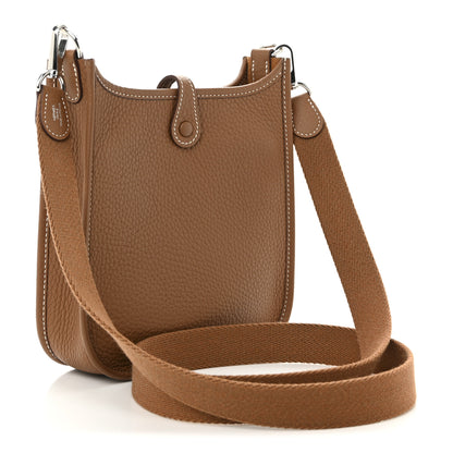 Hermes Taurillon Clemence Evelyne TPM Gold 3 of 12