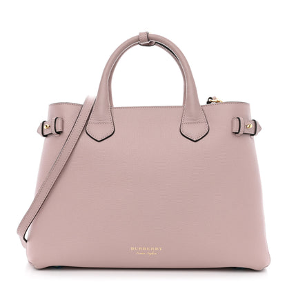 Burberry Derby Calfskin House Check Medium Banner Tote Pale Orchid 1 of 15