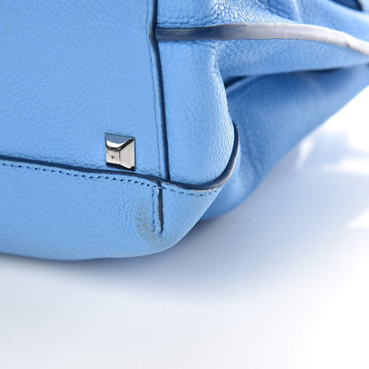 MCM Grained Calfskin Medium Milla Tote Tile Blue 14 of 14