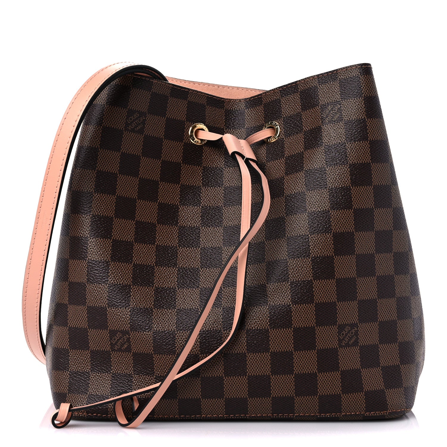 Louis Vuitton Damier Ebene Neonoe MM Venus Pink 1 of 11
