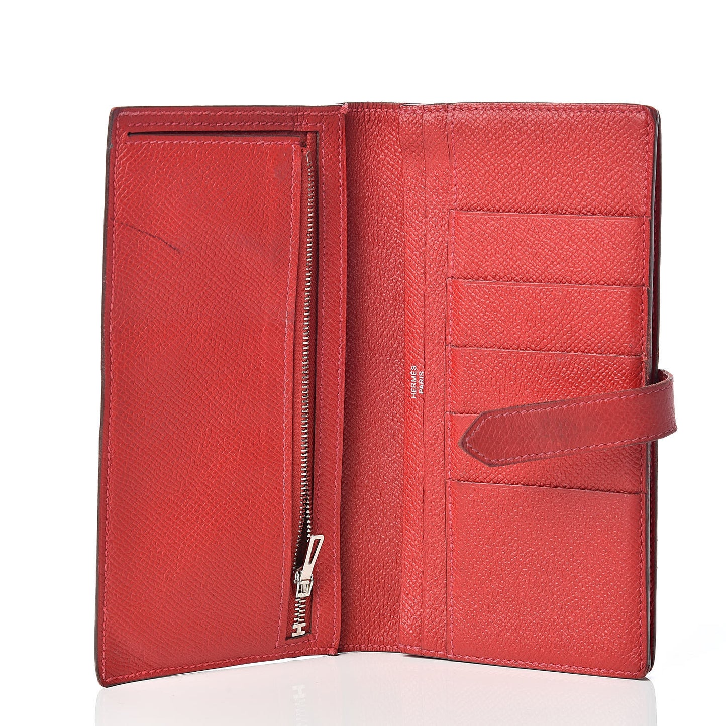 Epsom Bearn Gusset Wallet Rouge Casaque
