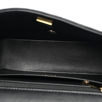 Chanel Lambskin Quilted Mini Top Handle Rectangular Flap Black 5 of 11