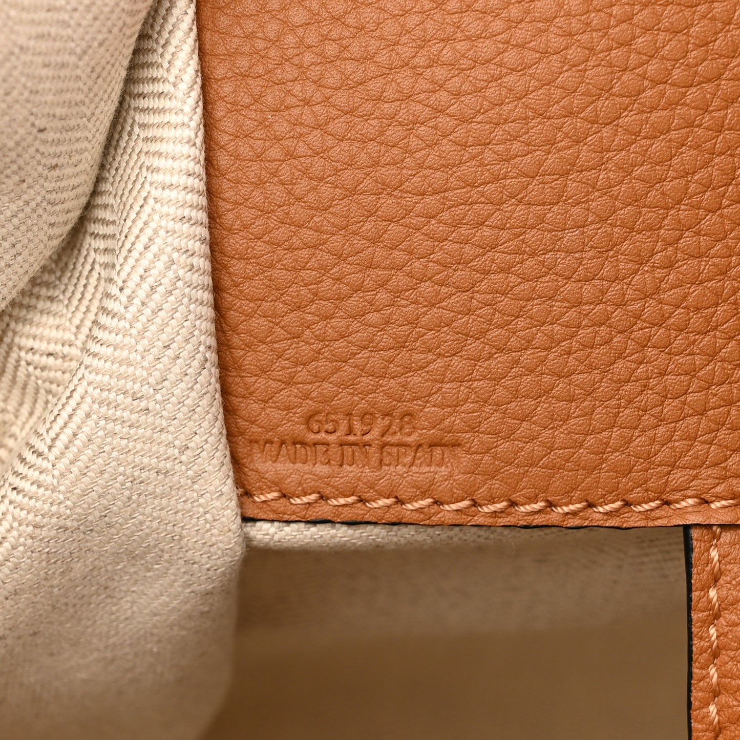 Grained Calfskin Small Hammock Shoulder Bag Tan