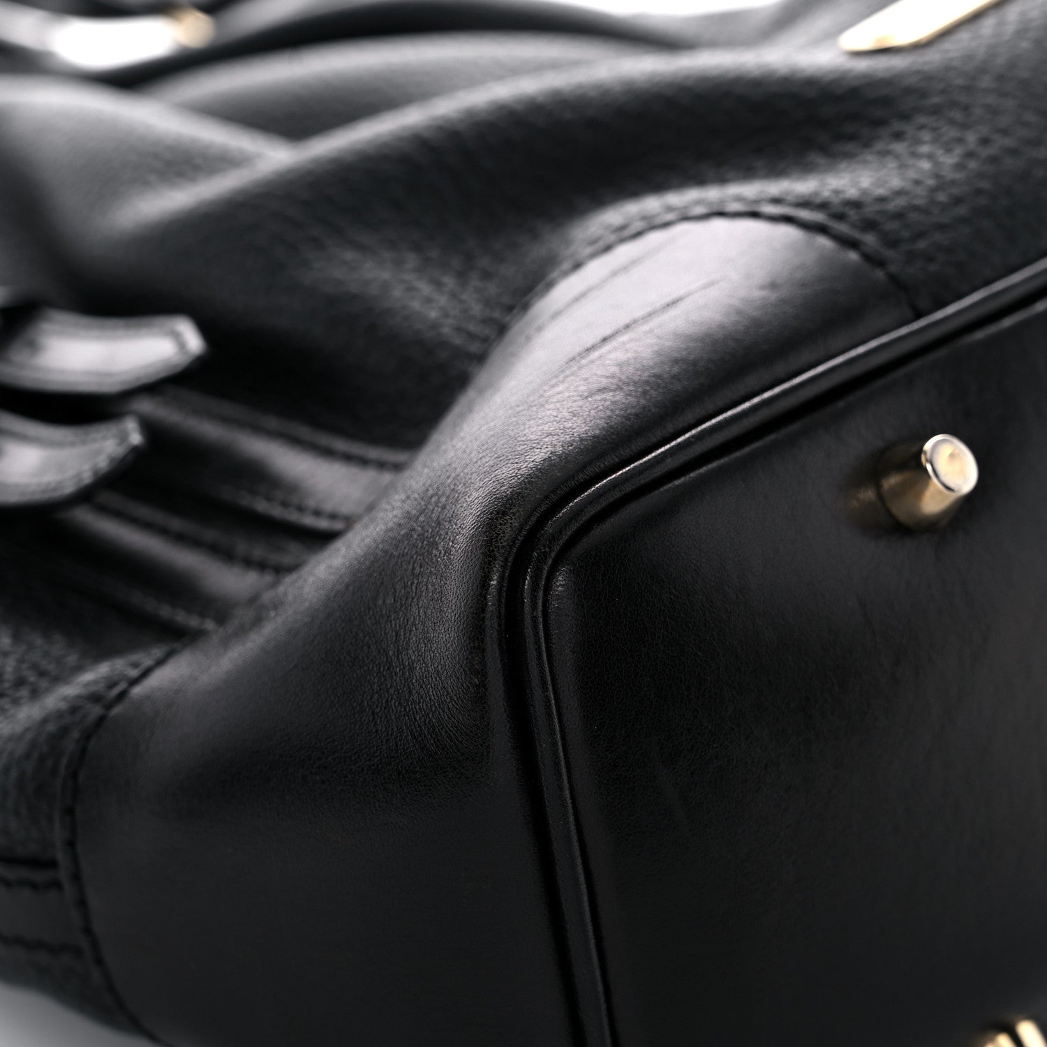 Burberry Calfskin Medium Whipstitch Tote Black 12 of 12