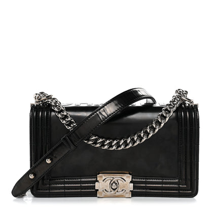 Chanel Glazed Calfskin Medium Boy Flap Black 1 of 11