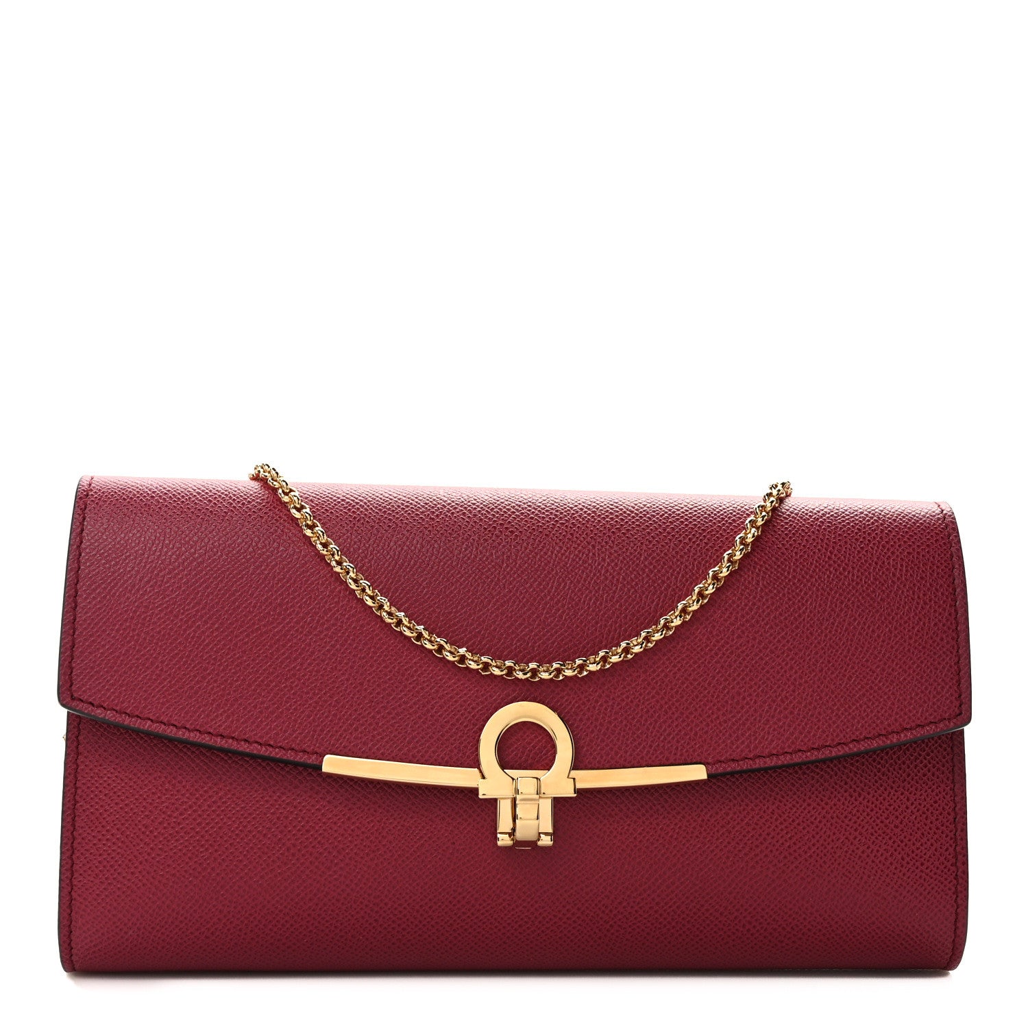 Salvatore Ferragamo Printed Calfskin Gancini Icona Mini Bag Melagrana 1 of 9