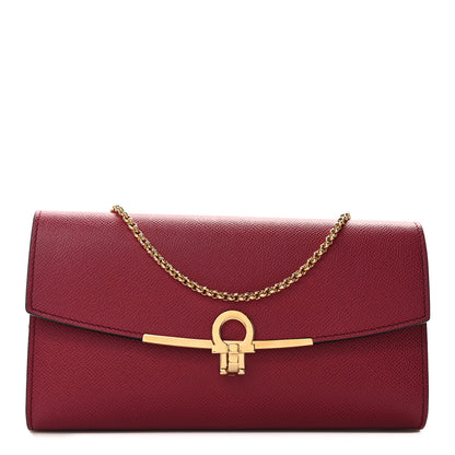 Salvatore Ferragamo Printed Calfskin Gancini Icona Mini Bag Melagrana 1 of 9