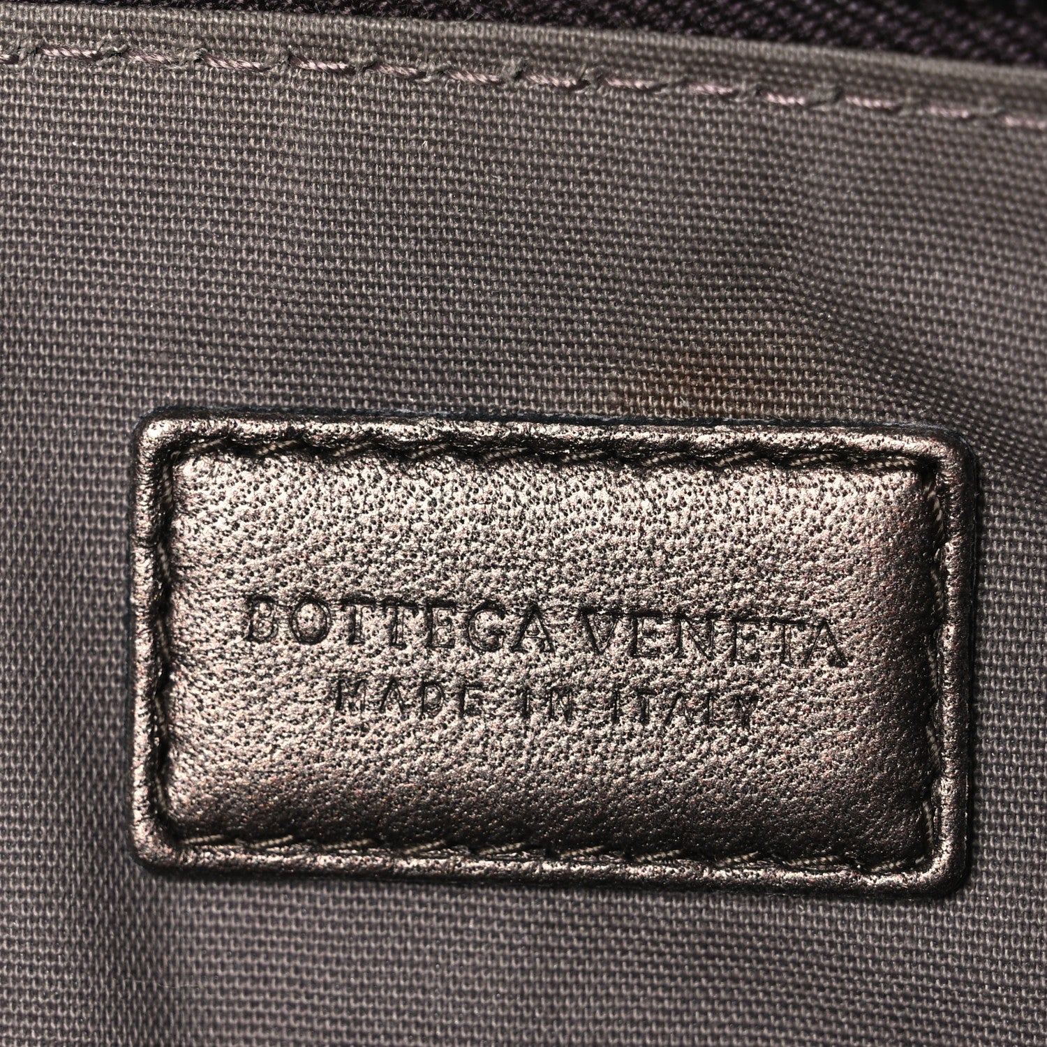 Bottega Veneta Metallic Nappa Intrecciato Zip Pouch Bronze 6 of 8