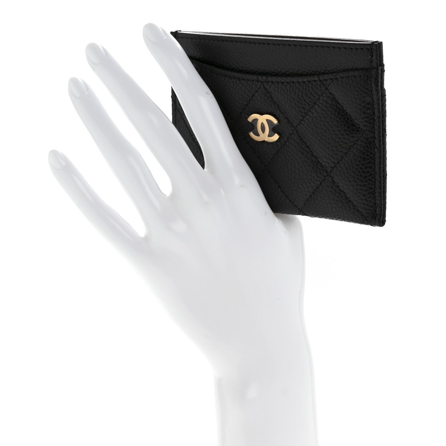 Chanel Caviar Quilted Card Holder Black 2 of 9