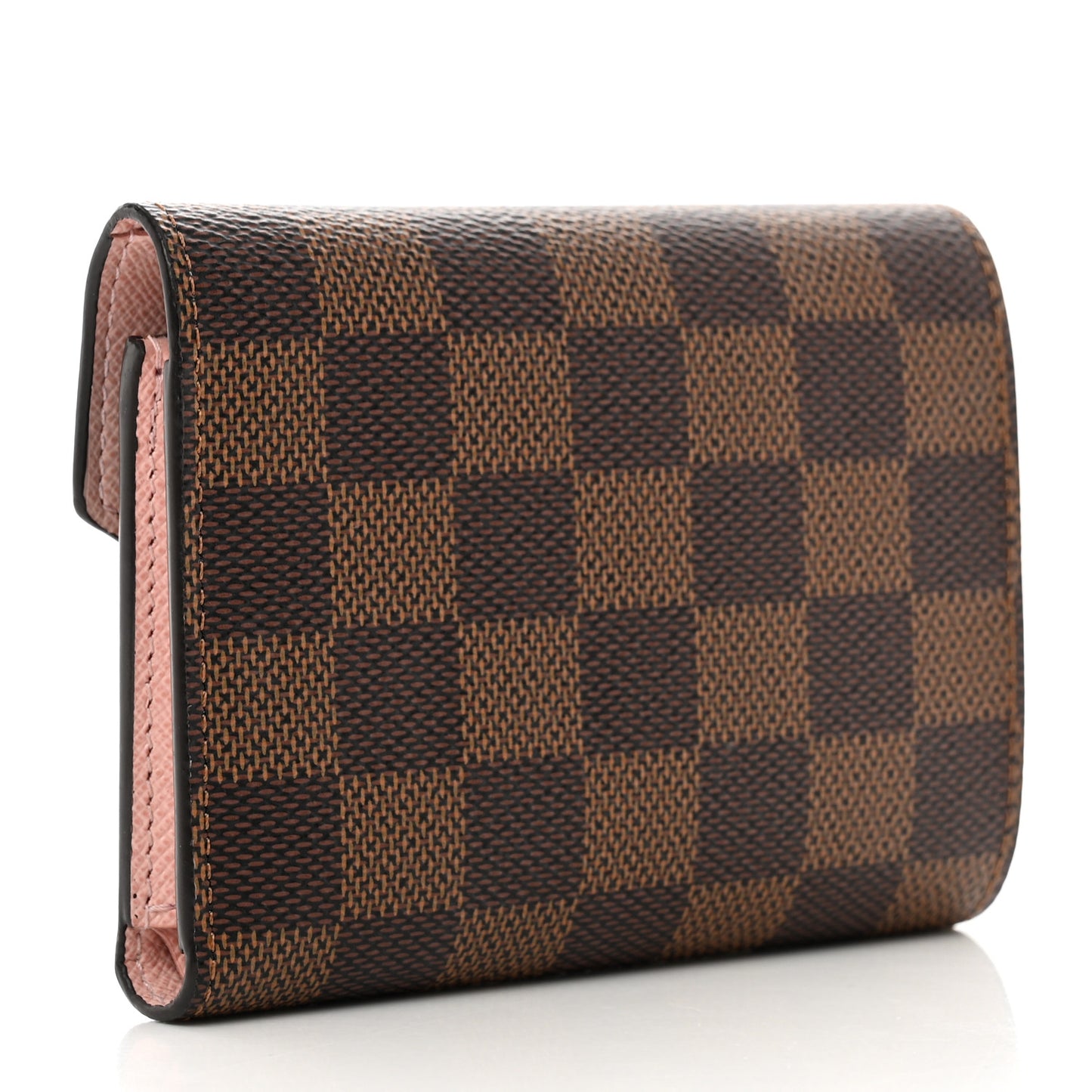 Damier Ebene Victorine Wallet Rose Ballerine