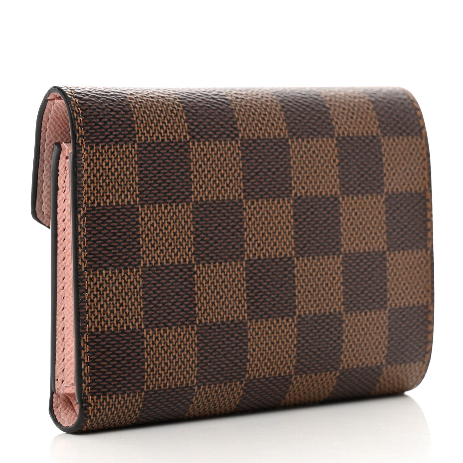 Louis Vuitton Damier Ebene Victorine Wallet Rose Ballerine 3 of 7
