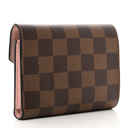 Louis Vuitton Damier Ebene Victorine Wallet Rose Ballerine 3 of 7