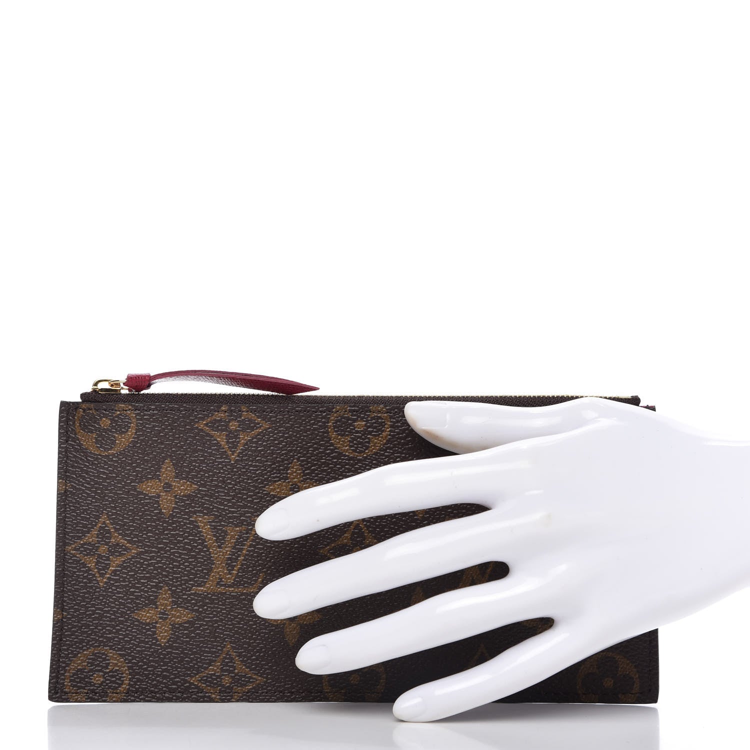 Louis Vuitton Monogram Felicie Chain Wallet Zippered Insert 2 of 8