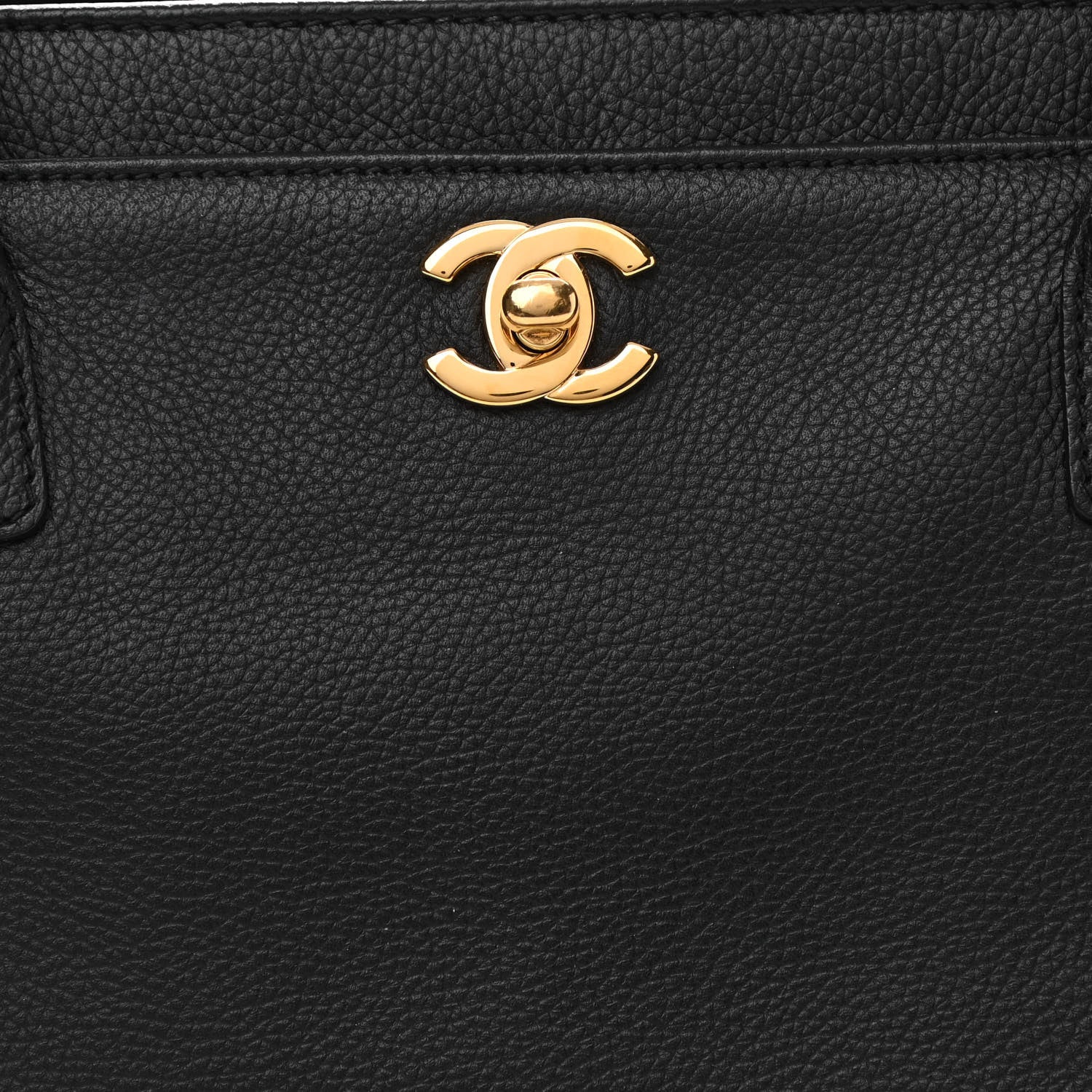 Chanel Calfskin Cerf Executive Shopper Tote Black 8 of 13