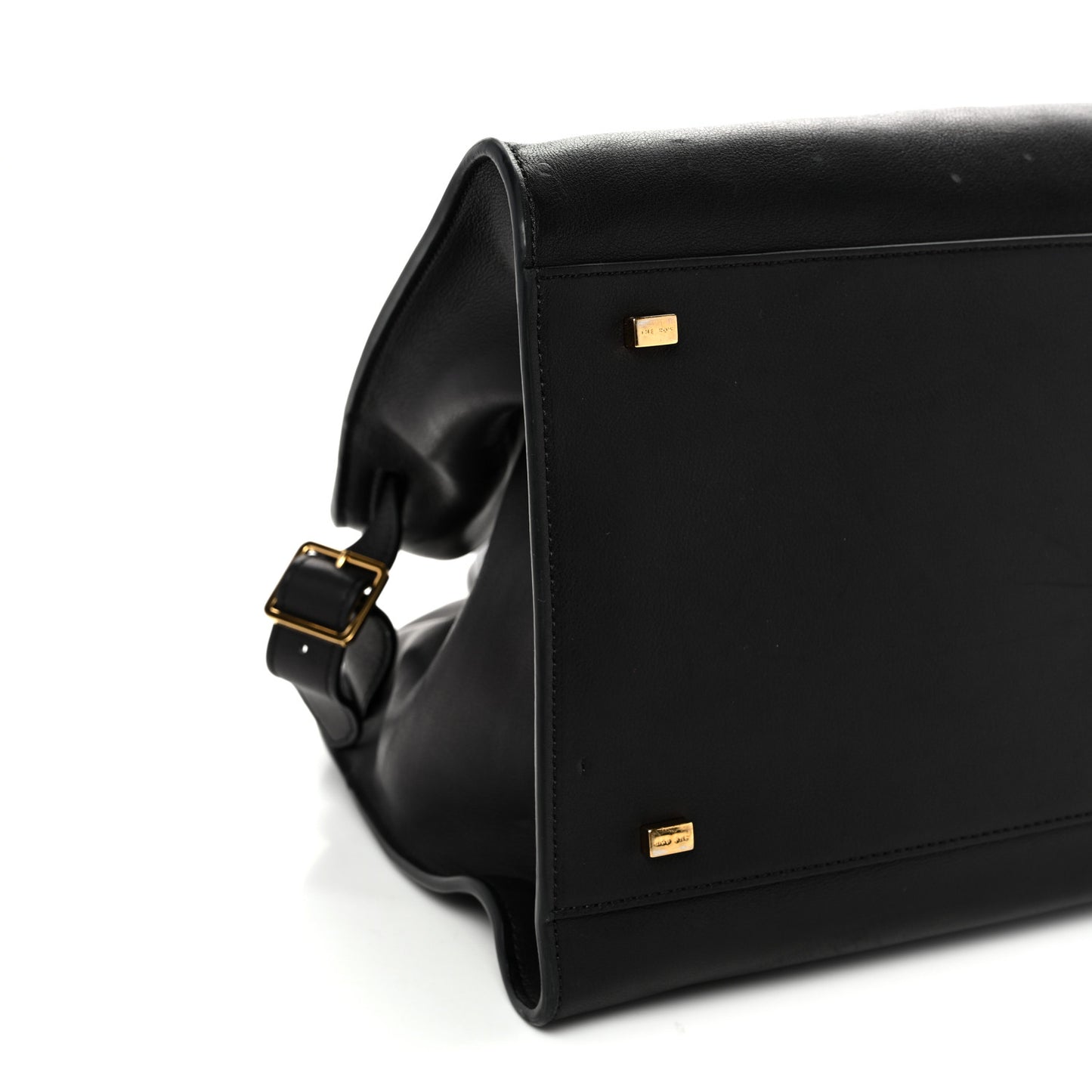 Polished Saddle Calfskin Soft Margaux 15 Black