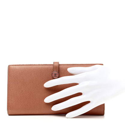 Chanel Grained Calfskin CC Button Wallet 2 of 15