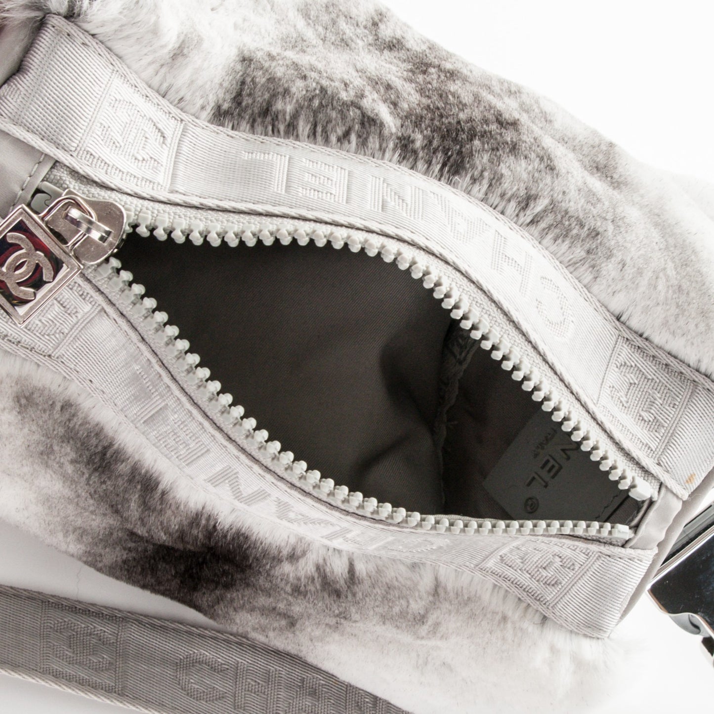 Rabbit Fur Sport Duffle Grey