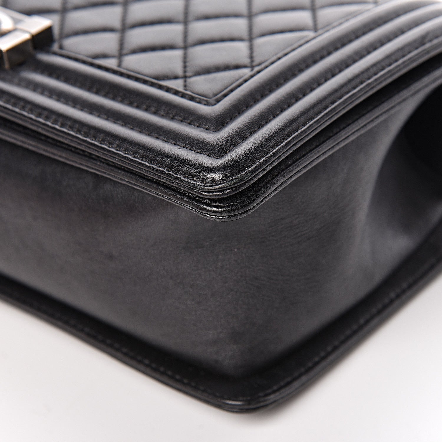 Chanel Lambskin Quilted Medium Boy Flap Black 18 of 20