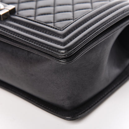 Chanel Lambskin Quilted Medium Boy Flap Black 18 of 20