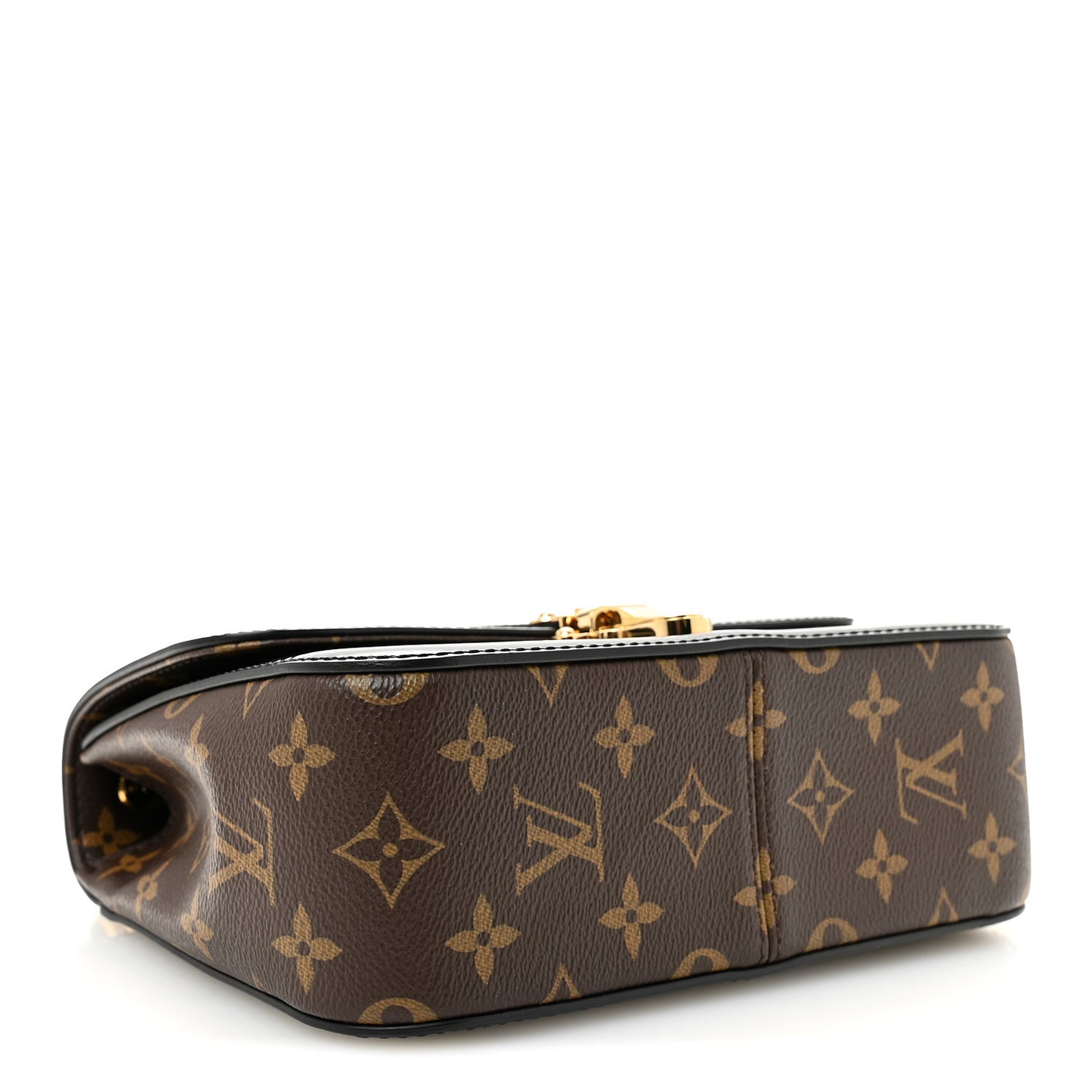 Patent Calfskin Monogram Cherrywood BB Black
