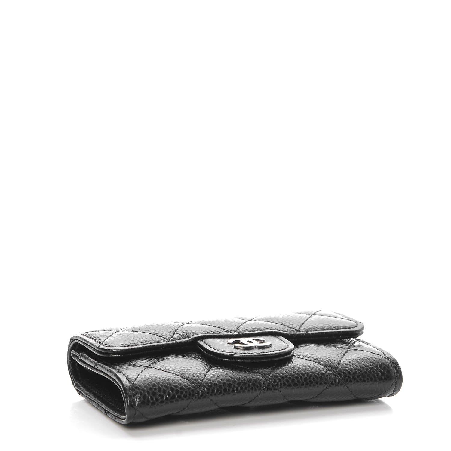 Chanel Caviar Quilted Flap Card Holder Black 4 of 9