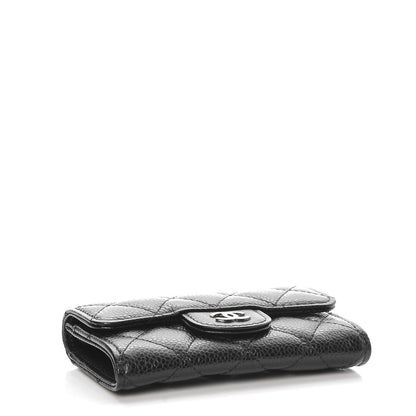 Chanel Caviar Quilted Flap Card Holder Black 4 of 9