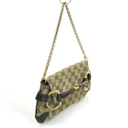 Gucci Monogram Horsebit Clutch Ebony 3 of 8