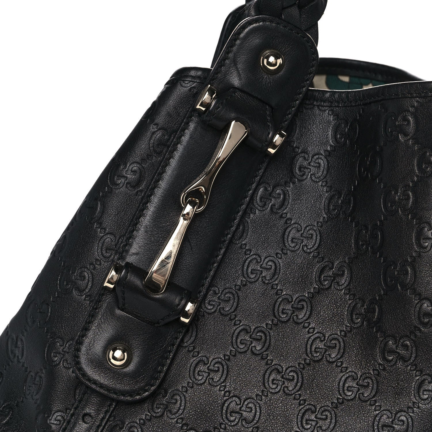 Gucci Guccissima Small Pelham Shoulder Bag Black 11 of 11