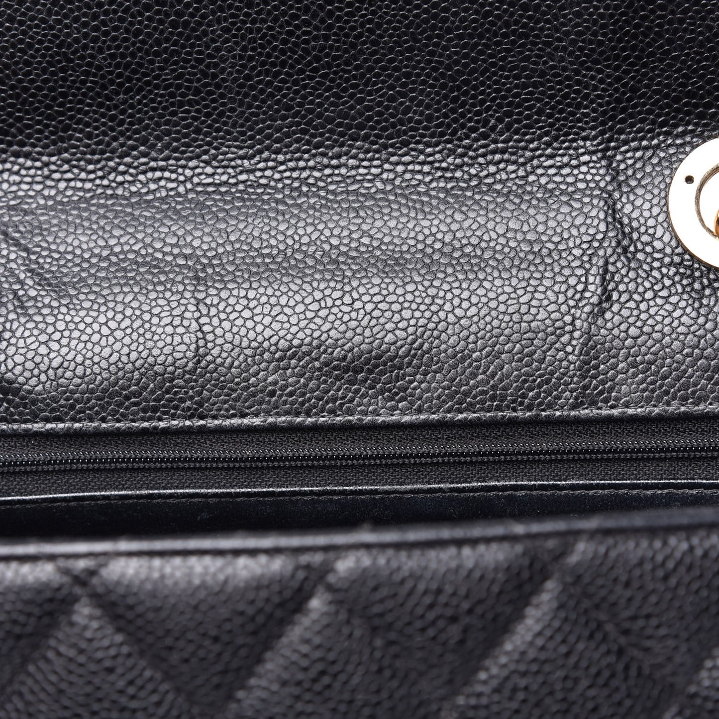 Caviar Quilted Jumbo Single Flap Black