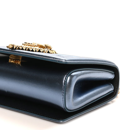 Dolce & Gabbana Metallic Nappa Quilted Medium Devotion Crossbody Bag Blue 9 of 9