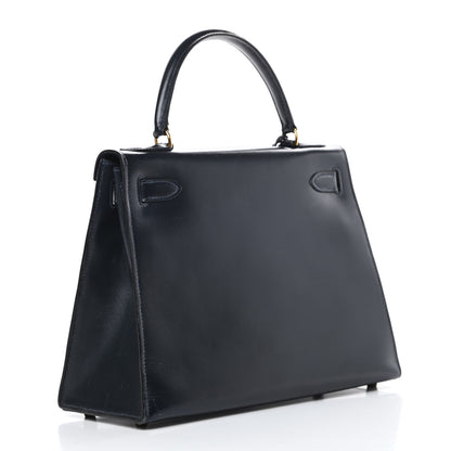 Hermes Box Kelly Sellier 28 Bleu Marine 3 of 19