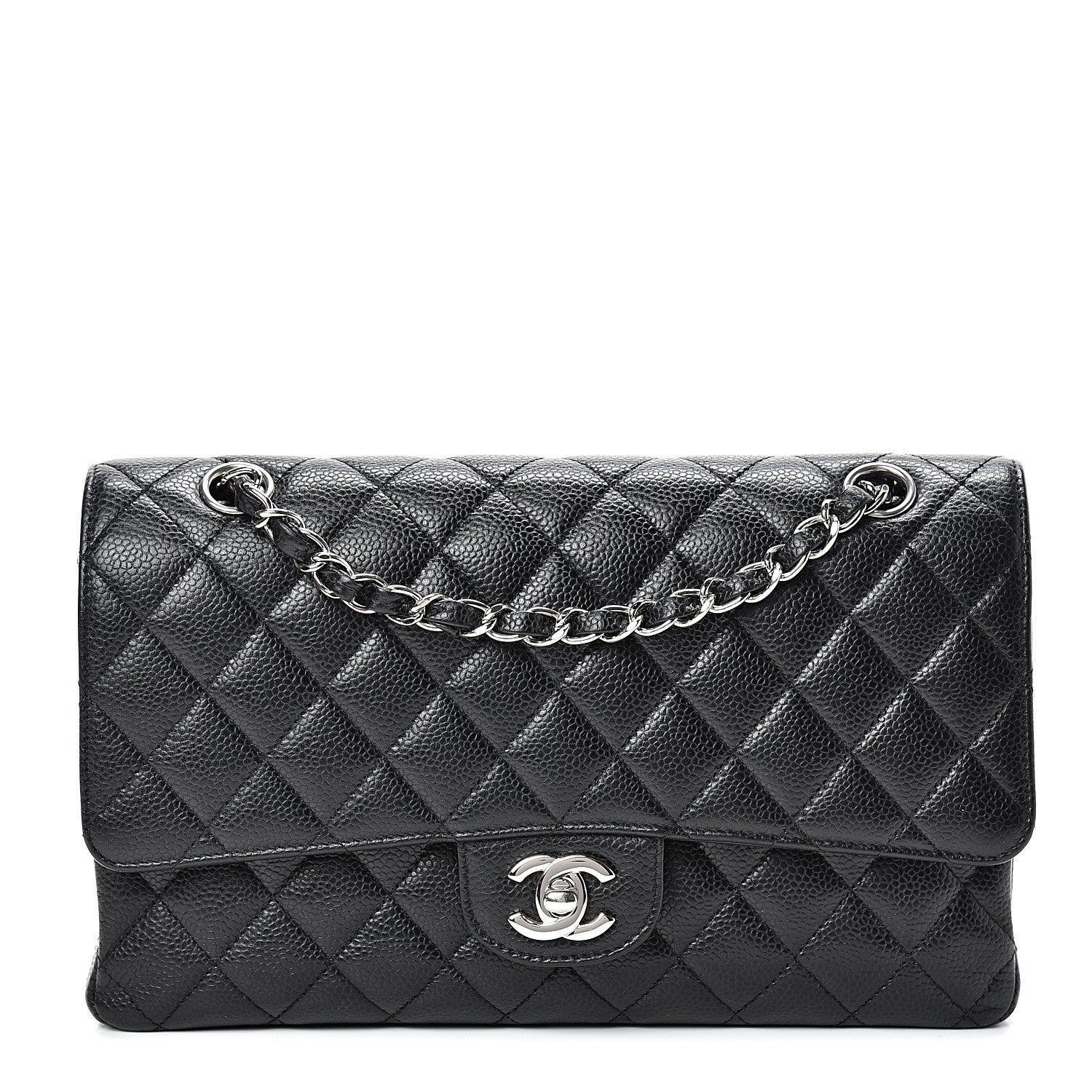 Chanel Caviar Quilted Medium Double Flap Black 1 of 11