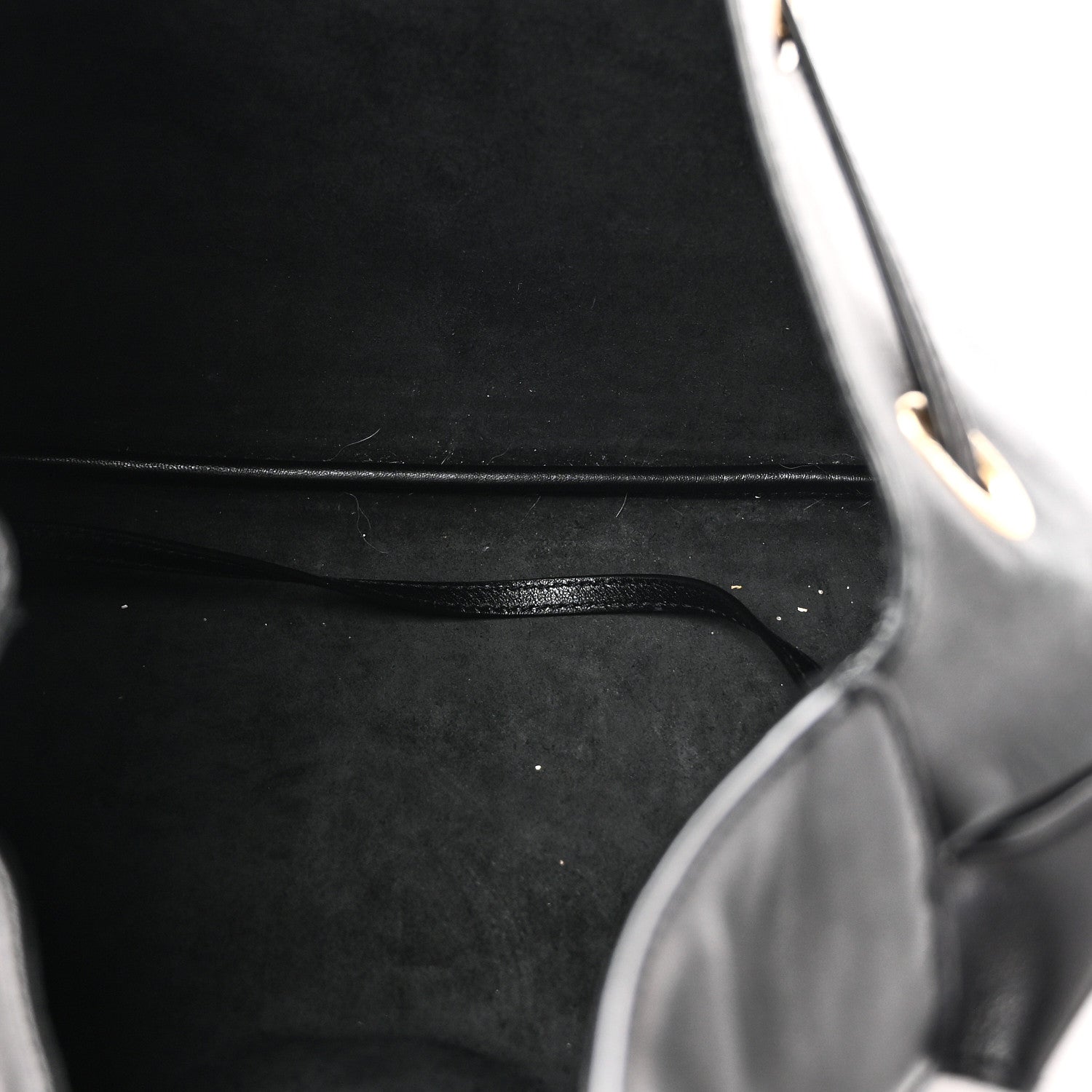 Saint Laurent Smooth Calfskin Paris VII Large Flat Hobo Black 6 of 11