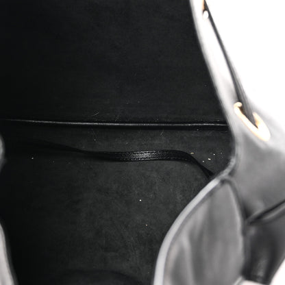Saint Laurent Smooth Calfskin Paris VII Large Flat Hobo Black 6 of 11