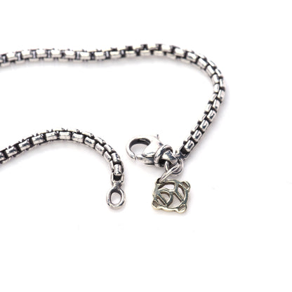 David Yurman Sterling Silver 14K Yellow Gold 2.7mm Box Chain Necklace 16" 4 of 4