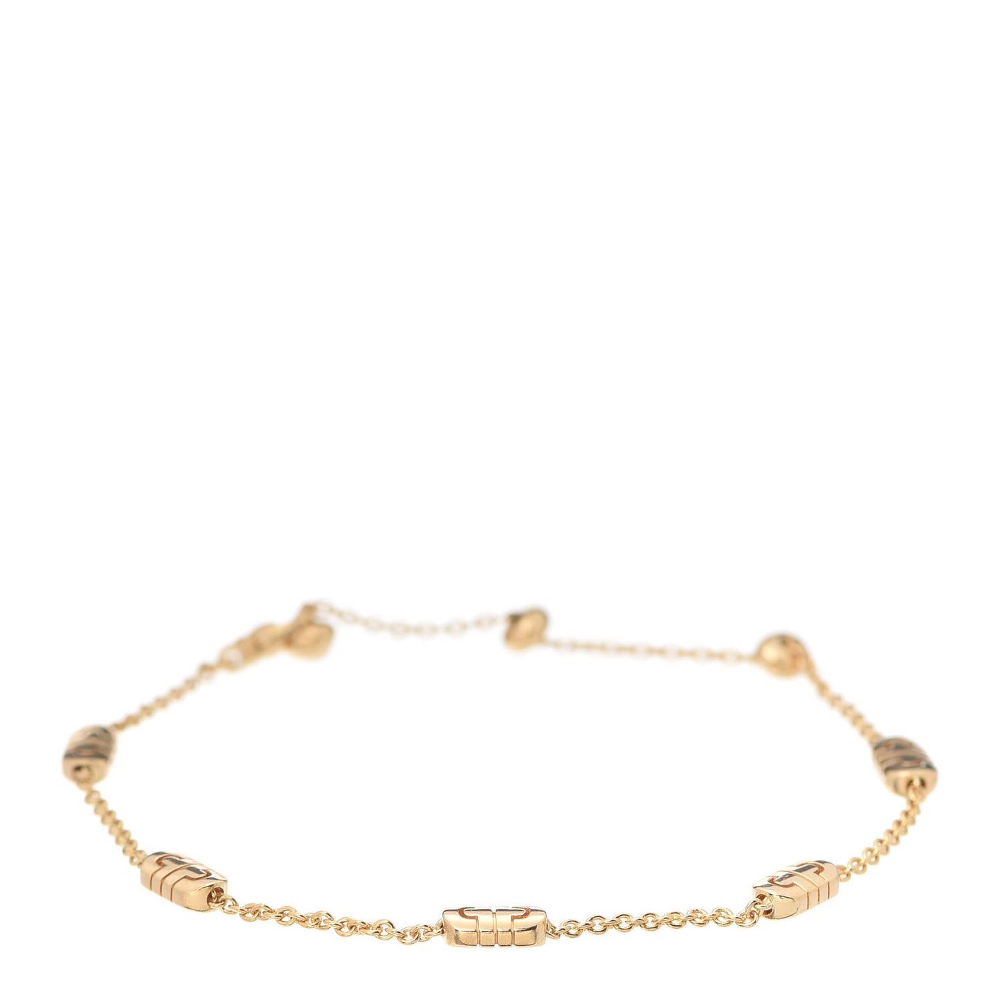 18K Yellow Gold Parentesi Chain Bracelet