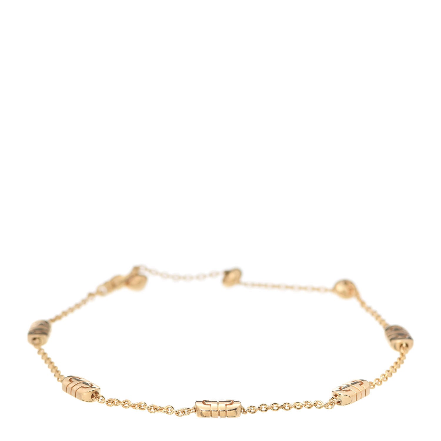Bulgari 18K Yellow Gold Parentesi Chain Bracelet 1 of 5