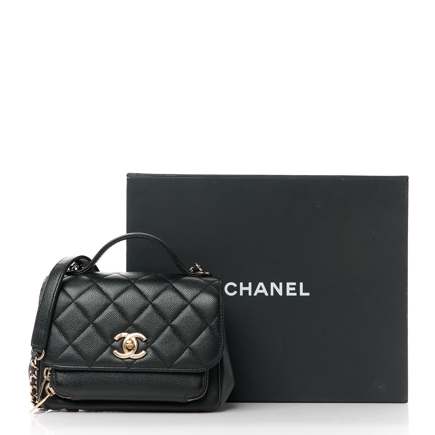 Chanel Caviar Quilted Mini Business Affinity Flap Black 12 of 12