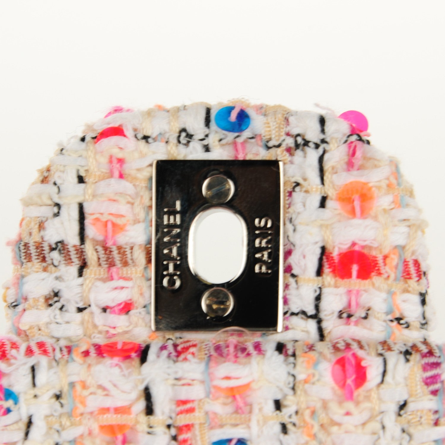 Chanel Tweed Quilted Medium Fantasy Sequin Double Flap Multicolor 8 of 8
