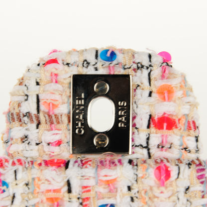Chanel Tweed Quilted Medium Fantasy Sequin Double Flap Multicolor 8 of 8