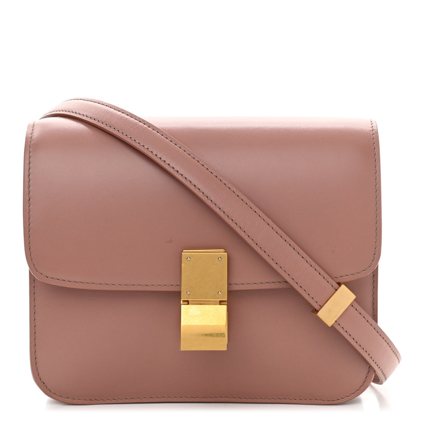 Box Calfskin Teen Classic Box Flap Bag Antique Rose