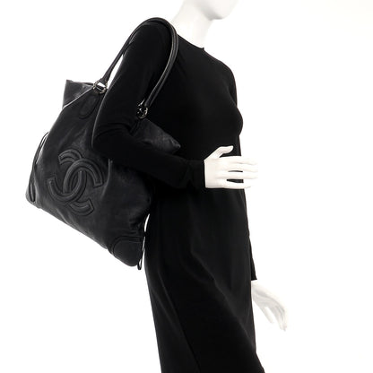 Chanel Washed Calfskin Drawstring Tote Black 2 of 11