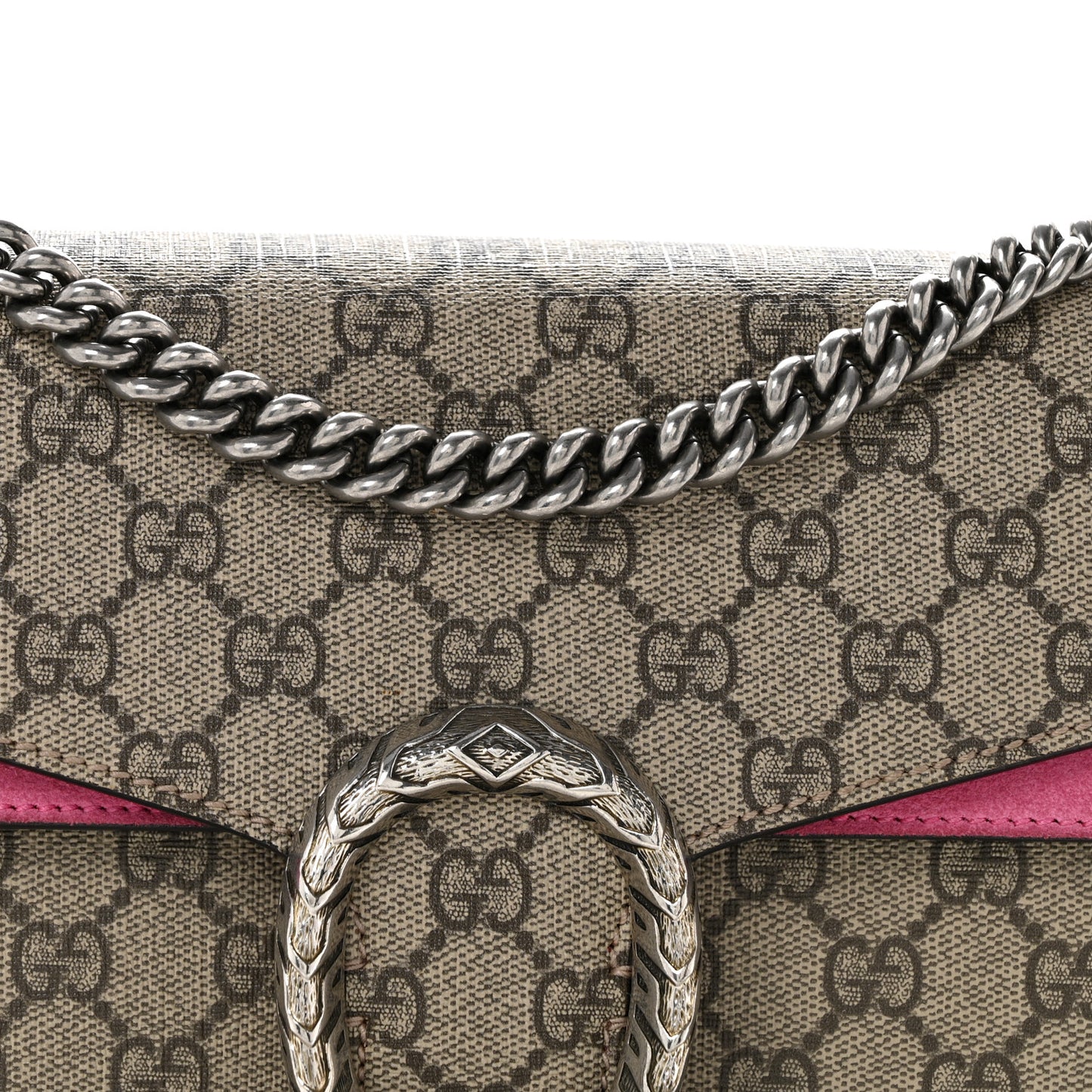 GG Supreme Monogram Small Dionysus Shoulder Bag Pink