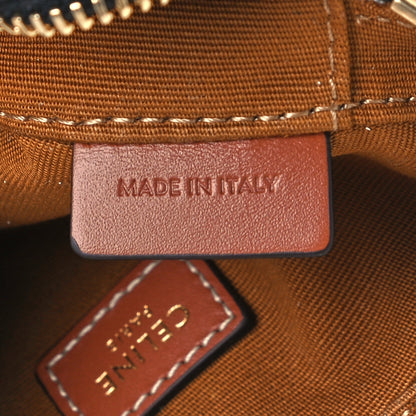 Celine Triomphe Canvas Calfskin Heart Bag Tan 7 of 10