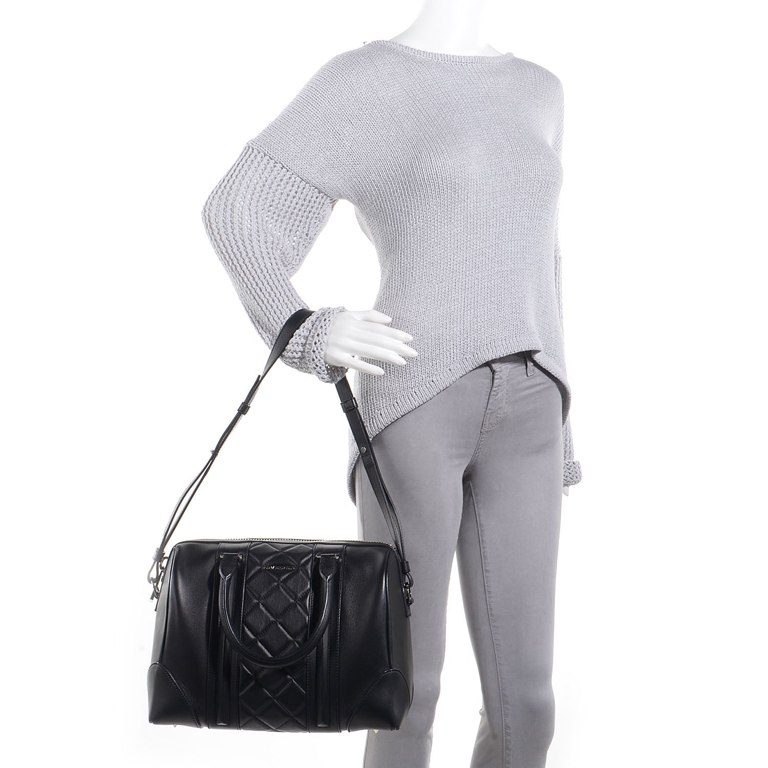 Givenchy Lambskin Quilted Large Lucrezia Black 2 of 10