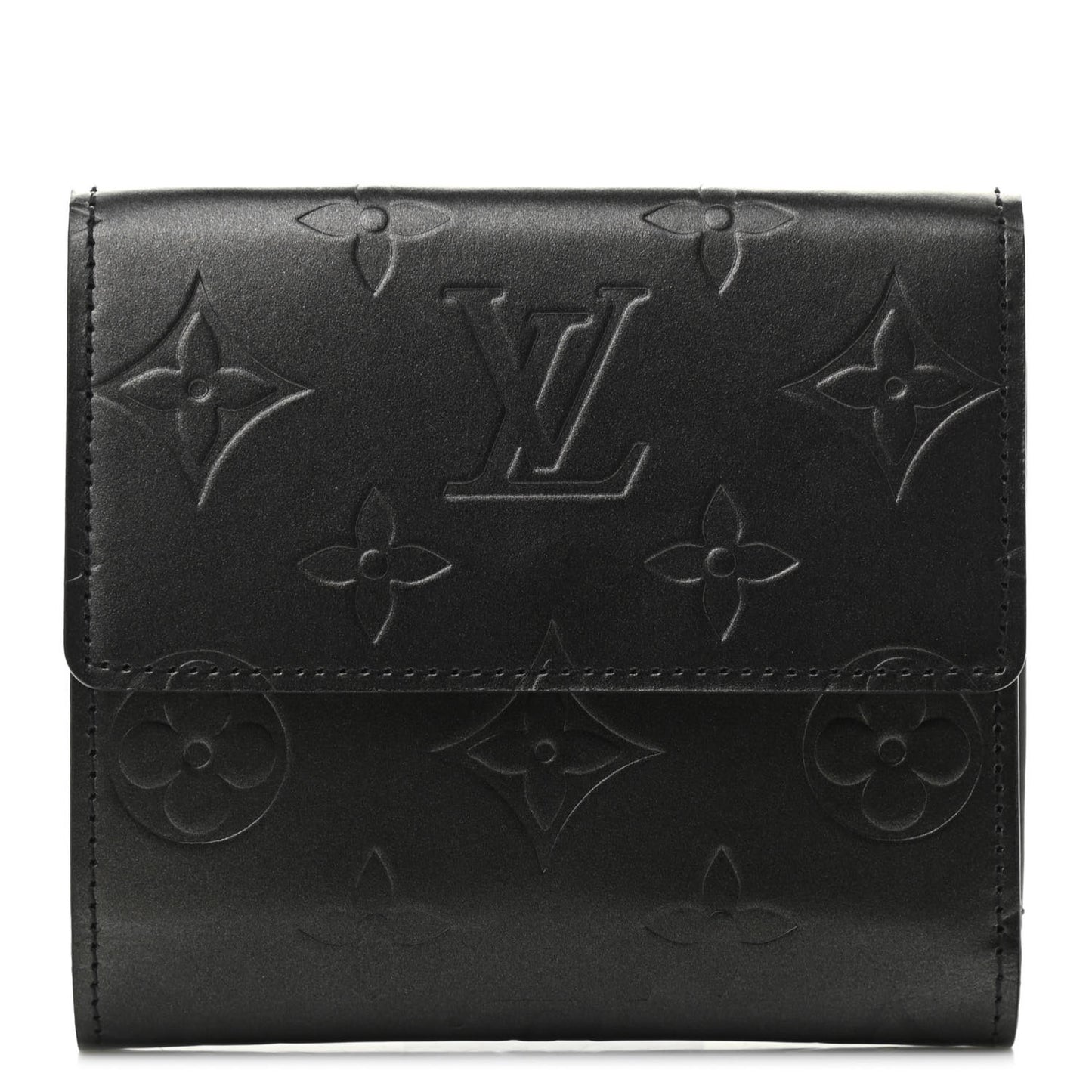 Mat Monogram Elise Wallet Black