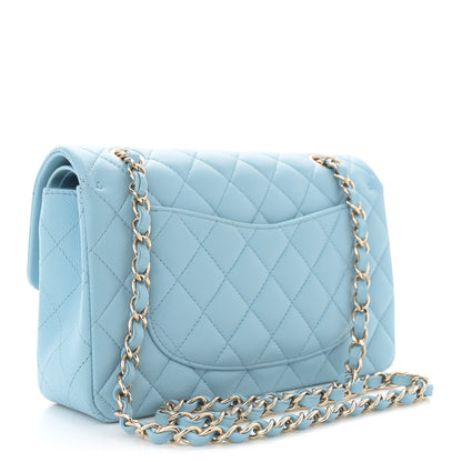 Chanel Caviar Quilted Small Double Flap Light Blue 3 of 14